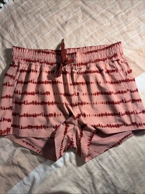 Women’s Pink Tie-Dye Athletic Shorts
